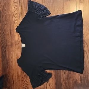 J.Crew ruffle short sleeve shirt